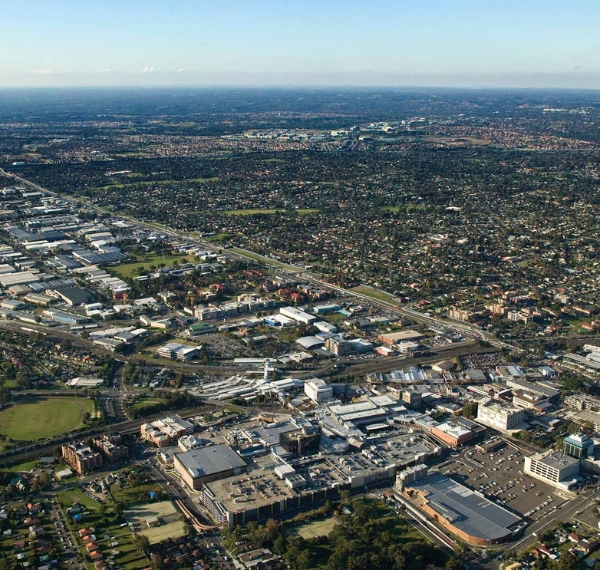 Commercial buildings in Blacktown CBD, NSW